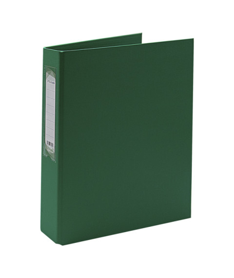 Mapă PVC cu 4 inele, A4/4D/35mm, verde, OfficeLine